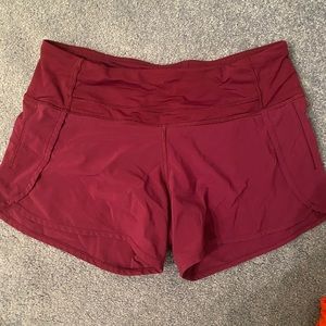 Lululemon Size 4 running shorts